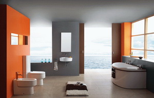 淋浴花灑生產(chǎn)廠家推薦設(shè)計：地面鋪桑拿板，花灑裝頂上